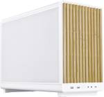 Lian Li Lian Li DAN Cases A3-mATX Wood Edition PC-Gehäuse, Micro-ATX - Buche, weiß micro tower pouzdro, herní pouzdro, PC skříň bílá