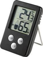 teploměr a vlhkoměr černá