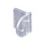 Nástěnný systém ALIAS, úchyt panelu do mono stojiny pravý, transparentní