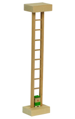 Originální dřevěná hračka - dřevěný oboustranný artista - zelený