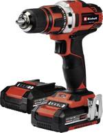 Einhell Power X-Change TE-CD 18/40-1 Li (2x1,5 Ah) aku vrtací šroubovák, 18 V, 1.5 Ah Li-Ion vč. nabíječky, vč. 2x aku, 4513939
