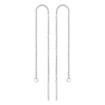 Stříbrné visací řetízkové náušnice Tisa