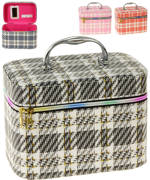 Kufřík dětský kosmetický vel. L se zrcátkem na zip 4 barvy