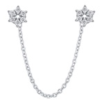 Stříbrná náušnice na jedno ucho Zola s Brilliance Zirconia