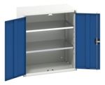 Skříň s přihrádkami 2dveřová, Ocelový plech uzamykatelná stojací, 800 x 550 x 900mm Bott