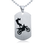 Přívěsek z chirurgické oceli Freestyle Motocross - včetně řetízku 60cm