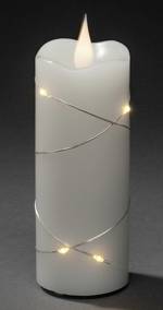 Konstsmide 1824-190 LED svíčka bílá teplá bílá (Ø x v) 50 mm x 127 mm