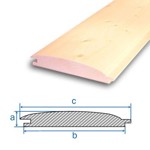 Palubka smrk AB srubovka 24 x 146 mm