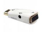 PremiumCord konvertor HDMI na VGA + audio, bílý