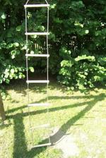 Provazový žebřík dřevěný, 6 nášlapů DVV146