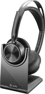HP Poly Voyager Focus 2 Headset otevřená (On Ear) Bluetooth® stereo černá Potlačení hluku headset Počítače