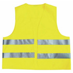 Reflexní vesta výstražná žlutá 100ks EU 2016/425