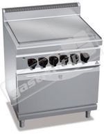 Elektrický tálový sporák s troubou Bertos E7TP+FE gastro