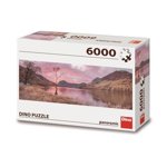 Dino jezero v horách 6000 dílků puzzle panoramatické