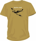 Tričko Spitfire - takytrika.cz barva khaki, velikost S