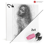 Doska na maľovanie ARTMIE | rôzne veľkosti (Doska na maľovanie pokrytá bielym plátnom)