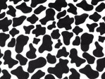Imitace zvířecí kůže / kožešina hovězí, barva 2 černá bílá
