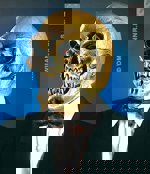 Maska latex Lebka zlatá