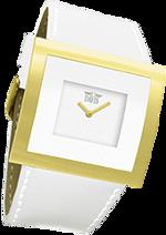 Dámské hodinky Alice – barevná kombinace nerez ocel / bílý ciferník / bílý řemínek