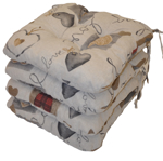 Sedák UNI srdce LOVE - set 4 kusy | RYCHLÉ DODÁNÍ