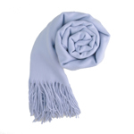 Dámská jednobarevná pašmína světle modrá