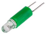 LED indikátor barva světla Zelená, objímka žárovky: Dvojkolíková jednočipový, velikost žárovky: 3 mm, průměr: 4.25mm