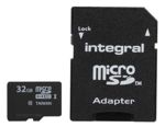Karta Micro SD MicroSDHC 32 GB Class 10 Integral Memory