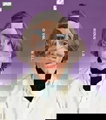 Maska latex bláznivá zvýšené obočí