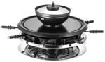 Unold raclette gril 8 napichovátek na fondue, 8 pánví, nepřilnavý povlak, plynulý regulátor teploty nerezová ocel, černá