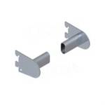 Prodejní systém ARKSYS, koncovka do stojiny pro oválnou trubku, pár, satin