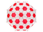 Dětský vystřelovací deštník fotbal, barva 1 červená