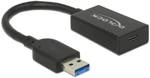 Delock USB kabel USB 3.2 Gen2 USB-A zástrčka, USB-C ® zásuvka 0.15 m černá 65698