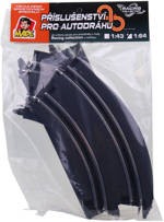 Autodráha Racing Collection 1:64 náhradní díly dráha set 4ks