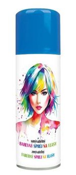 Tmavě modrá barva na vlasy ve spreji 125 ml na karneval, párty / lak smívatelný