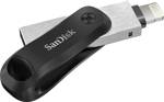 SanDisk iXpand(TM) Flash Drive Go USB paměť pro smartphony/tablety černá, stříbrná 256 GB USB 3.2 (Gen 1x1) , Lightning