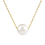 Zlatý náhrdelník Kayla ze žlutého zlata s pravou přírodní perlou