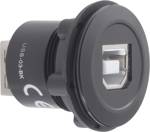 TRU COMPONENTS USB-03-BK USB vestavný konektor zásuvka, vestavná Zásuvka USB typ B ⇔ zásuvka USB typ A Množství: 1 ks