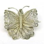AutorskeSperky.com - Stříbrná brož motýl - S6008