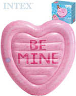 INTEX Lehátko nafukovací Srdce 145x142cm matrace na vodu s držákem nápojů 58789