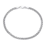 Pánský stříbrný náramek DIESEL - 3,6 mm