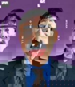 Maska latex bláznivá velký knír