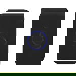 Solight bezdrátový zvonek bezbateriový, do zásuvky, 150m, černý, learning code - 1L70B