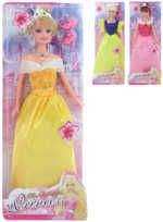 Panenka princezna 30cm plesové šaty 3 druhy v krabičce