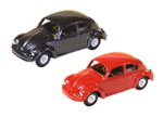 Plechová hračka auto VW brouk černý