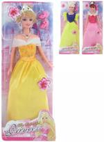 Panenka princezna 30cm plesové šaty 3 druhy v krabičce