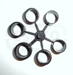 Redukce na manometr 6x nožní, ruční pumpy