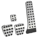 STTuning Sportovní pedály Mercedes AMG, hliníkové, protiskluzové – manuální převodovka