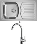 SET Alveus BASIC 150 fi 90 nerez + Alveus TONIA chrom