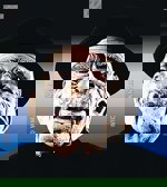 Maska latex Chlap klobouk a knír šedivý