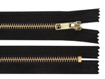 Kovový zip No 5 délka 10 cm (jeansový), barva 322 černá